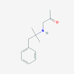2-Propanone, 1-(alpha,alpha-dimethyl-beta-phenethylamino)-