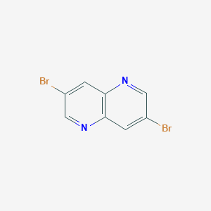 molecular formula C8H4Br2N2 B099038 3,7-Dibromo-1,5-naphthyridine CAS No. 17965-72-9