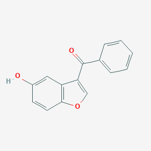molecular formula C15H10O3 B099041 (5-Hydroxy-1-benzofuran-3-yl)(phenyl)methanone CAS No. 17249-62-6