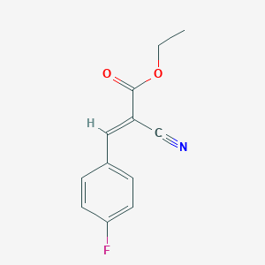 molecular formula C12H10FNO2 B099051 Ethyl 2-cyano-3-(4-fluorophenyl)acrylate CAS No. 18861-57-9