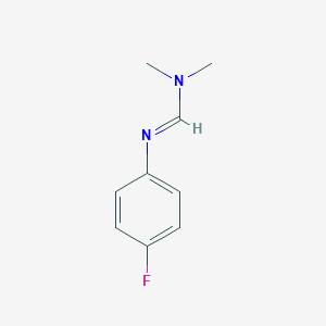 molecular formula C9H11FN2 B099054 N/'-(4-Fluorophenyl)-N,N-dimethylmethanimidamide CAS No. 15851-81-7