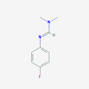 molecular formula C9H11FN2 B099054 N'-(4-fluoro-phenyl)-N,N-dimethyl-formamidine CAS No. 15851-81-7