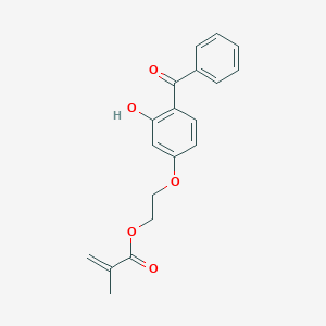 molecular formula C19H18O5 B099057 2-(4-Benzoyl-3-hydroxyphenoxy)ethyl 2-methylprop-2-enoate CAS No. 16613-04-0