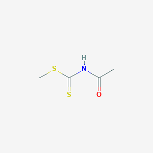 molecular formula C4H7NOS2 B099062 Carbamodithioic acid, acetyl-, methyl ester CAS No. 16696-88-1