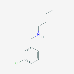 molecular formula C11H16ClN B099101 N-(3-chlorobenzyl)butan-1-amine CAS No. 16183-35-0