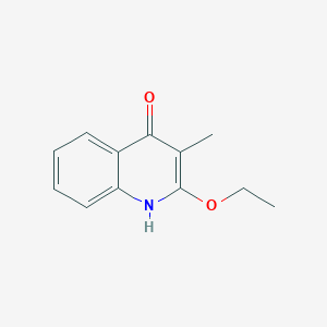 molecular formula C12H13NO2 B009912 2-Ethoxy-3-methylquinolin-4-ol CAS No. 105677-47-2