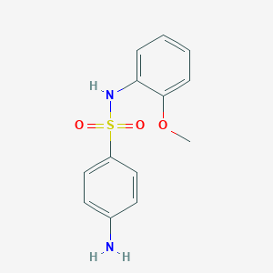 molecular formula C13H14N2O3S B009913 4-Amino-N-(2-methoxyphenyl)benzenesulfonamide CAS No. 19837-84-4