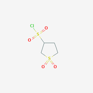 molecular formula C4H7ClO4S2 B099132 Tetrahydrothiophene-3-sulfonyl chloride 1,1-dioxide CAS No. 17115-47-8