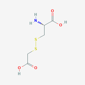 molecular formula C5H9NO4S2 B099139 S-Carboxymethylthiocysteine CAS No. 15253-37-9