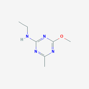 molecular formula C7H12N4O B099146 2-Ethylamino-4-methoxy-6-methyl-1,3,5-triazine CAS No. 16399-10-3