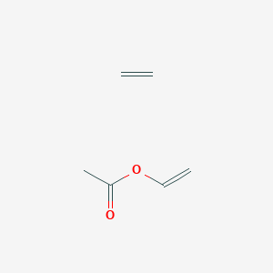 molecular formula C6H10O2 B009915 Ethene;ethenyl acetate CAS No. 104912-80-3