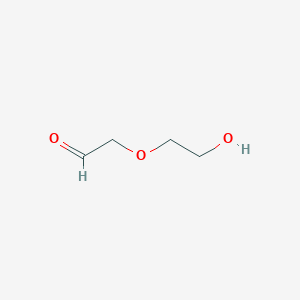 molecular formula C4H8O3 B099154 2-(2-Hydroxyethoxy)acetaldehyde CAS No. 17976-70-4
