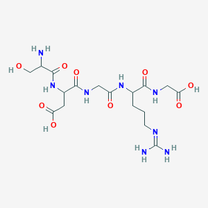 molecular formula C17H30N8O9 B009916 Ser-Asp-Gly-Arg-Gly CAS No. 108608-63-5