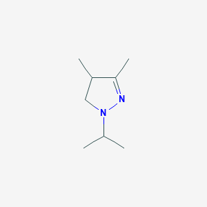 2-Pyrazoline, 1-isopropyl-3,4-dimethyl-