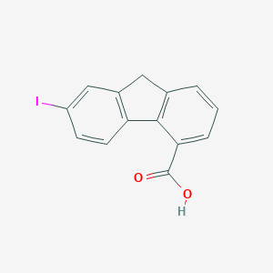 molecular formula C14H9IO2 B099165 7-iodo-9H-fluorene-4-carboxylic acid CAS No. 16218-33-0