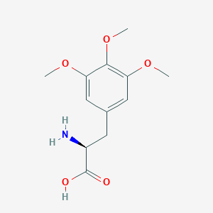 molecular formula C12H17NO5 B099184 (2S)-2-Amino-3-(3,4,5-trimethoxyphenyl)propanoic acid CAS No. 18652-97-6