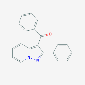 (7-Methyl-2-phenylpyrazolo[1,5-a]pyridin-3-yl)phenyl ketone