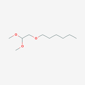 molecular formula C10H22O3 B099211 1-(2,2-Dimethoxyethoxy)hexane CAS No. 17597-95-4