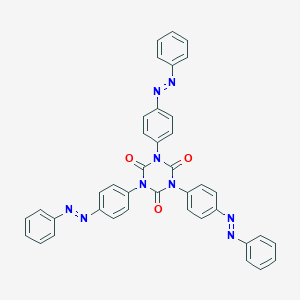 molecular formula C39H27N9O3 B099215 Tris(p-phenylazophenyl)-s-triazine-2,4,6(1H,3H,5H)-trione CAS No. 19193-92-1