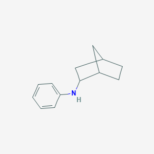 molecular formula C13H17N B099225 N-Phenyl-2-aminonorbornane CAS No. 15995-50-3