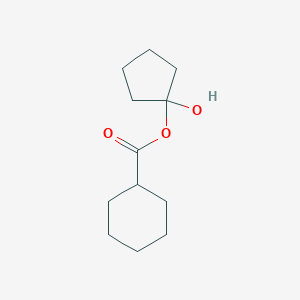 molecular formula C12H20O3 B099231 1-Hydroxycyclopentyl cyclohexanecarboxylate CAS No. 16508-97-7
