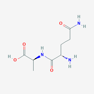 molecular formula C8H15N3O4 B099240 H-Gln-Ala-OH CAS No. 16874-70-7