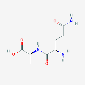 molecular formula C8H15N3O4 B099240 Glutaminylalanine CAS No. 16874-70-7