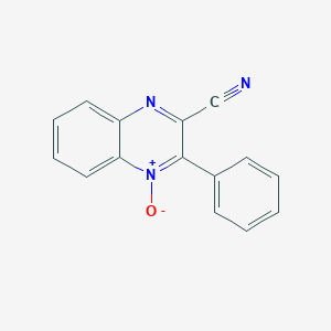 molecular formula C15H9N3O B099245 3-Phenyl-2-quinoxalinecarbonitrile 4-oxide CAS No. 18457-82-4