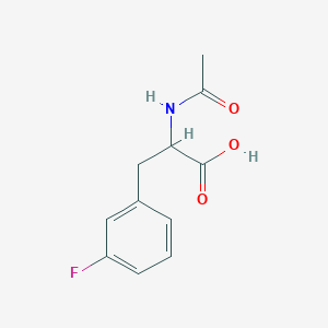 molecular formula C11H12FNO3 B099250 2-Acetamido-3-(3-fluorophenyl)propanoic acid CAS No. 17607-28-2