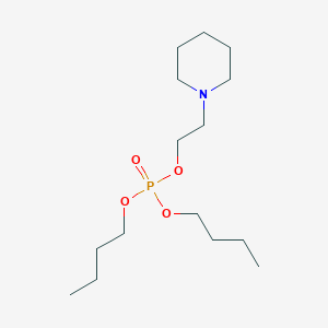 Phosphoric acid, dibutyl 2-piperidinoethyl ester