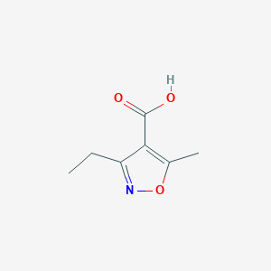 molecular formula C7H9NO3 B099259 3-Ethyl-5-methylisoxazole-4-carboxylic acid CAS No. 17147-85-2
