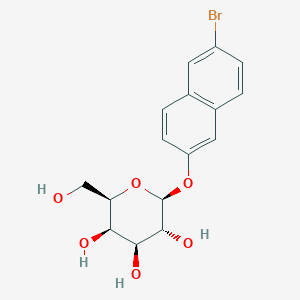 molecular formula C16H17BrO6 B099264 6-Bromo-2-naphthyl beta-D-galactopyranoside CAS No. 15572-30-2