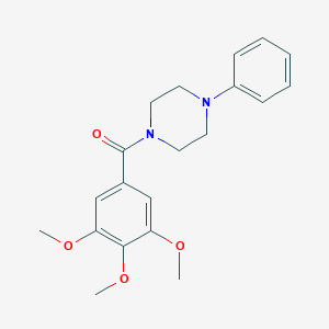 molecular formula C20H24N2O4 B099268 1-Phenyl-4-(3,4,5-trimethoxybenzoyl)piperazine CAS No. 17766-63-1