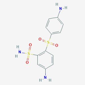 molecular formula C12H13N3O4S2 B099275 Sulfamoyldapsone CAS No. 17615-73-5