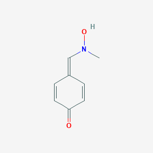 molecular formula C8H9NO2 B099277 4-[[Hydroxy(methyl)amino]methylidene]cyclohexa-2,5-dien-1-one CAS No. 16089-67-1