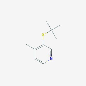 molecular formula C10H15NS B099280 4-Picoline, 3-(tert-butylthio)- CAS No. 18794-37-1