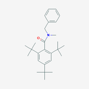 molecular formula C27H39NO B099288 N-Benzyl-2,4,6-tritert-butyl-N-methylbenzamide CAS No. 16420-52-3