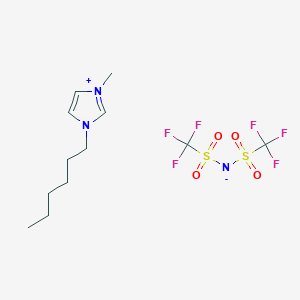molecular formula C12H19F6N3O4S2 B009929 1-Hexyl-3-methylimidazolium bis(trifluoromethylsulfonyl)imide CAS No. 382150-50-7