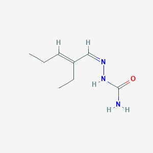 molecular formula C8H15N3O B099294 [(Z)-[(E)-2-Ethylpent-2-enylidene]amino]urea CAS No. 16983-61-2