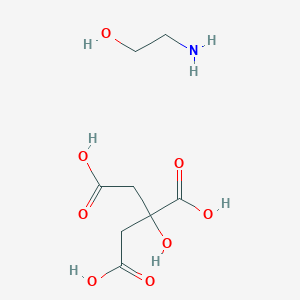 molecular formula C8H15NO8 B099295 (2-Hydroxyethyl)ammonium dihydrogen citrate CAS No. 17863-38-6