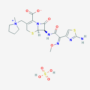 molecular formula C19H25N6O5S2.HO4S B009930 Cefepime sulfate CAS No. 107648-78-2