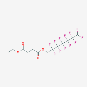 molecular formula C13H12F12O4 B099314 Ethyl 1,1,7-trihydroperfluoroheptyl succinate CAS No. 18770-67-7