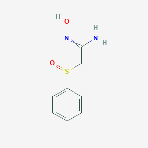 molecular formula C8H10N2O2S B099322 2-(苯甲亚磺酰基)乙酰胺肟 CAS No. 17665-59-7
