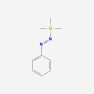 molecular formula C9H14N2Si B099325 Diazene,phenyl(trimethylsilyl)- CAS No. 17881-28-6