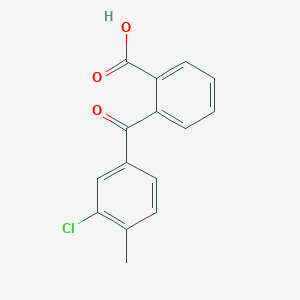 molecular formula C15H11ClO3 B099328 2-(3-Chloro-4-methylbenzoyl)benzoic acid CAS No. 15254-27-0