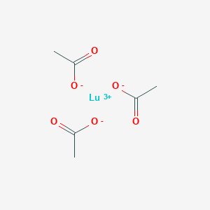 molecular formula C6H11LuO7 B099331 Lutetium(3+) acetate CAS No. 18779-08-3