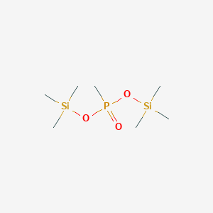 molecular formula C7H21O3PSi2 B099337 Phosphonic acid, methyl-, bis(trimethylsilyl) ester CAS No. 18279-83-9