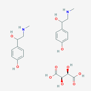 molecular formula C13H19NO8 B099343 Synephrine hemitartrate CAS No. 16589-24-5