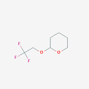 molecular formula C7H11F3O2 B099344 2H-Pyran, tetrahydro-2-(2,2,2-trifluoroethoxy)- CAS No. 16408-83-6