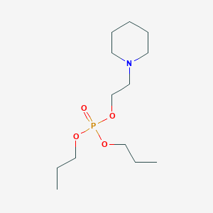 molecular formula C13H28NO4P B099349 2-Piperidin-1-ylethyl dipropyl phosphate CAS No. 17875-14-8